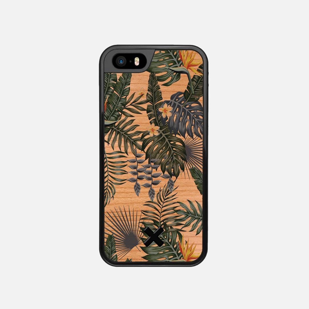 Flora Case for the Apple iPhone 5 featuring a UV Printed Cherry Wood backer with the Keyway X Mark#Phone Model_iPhone 5