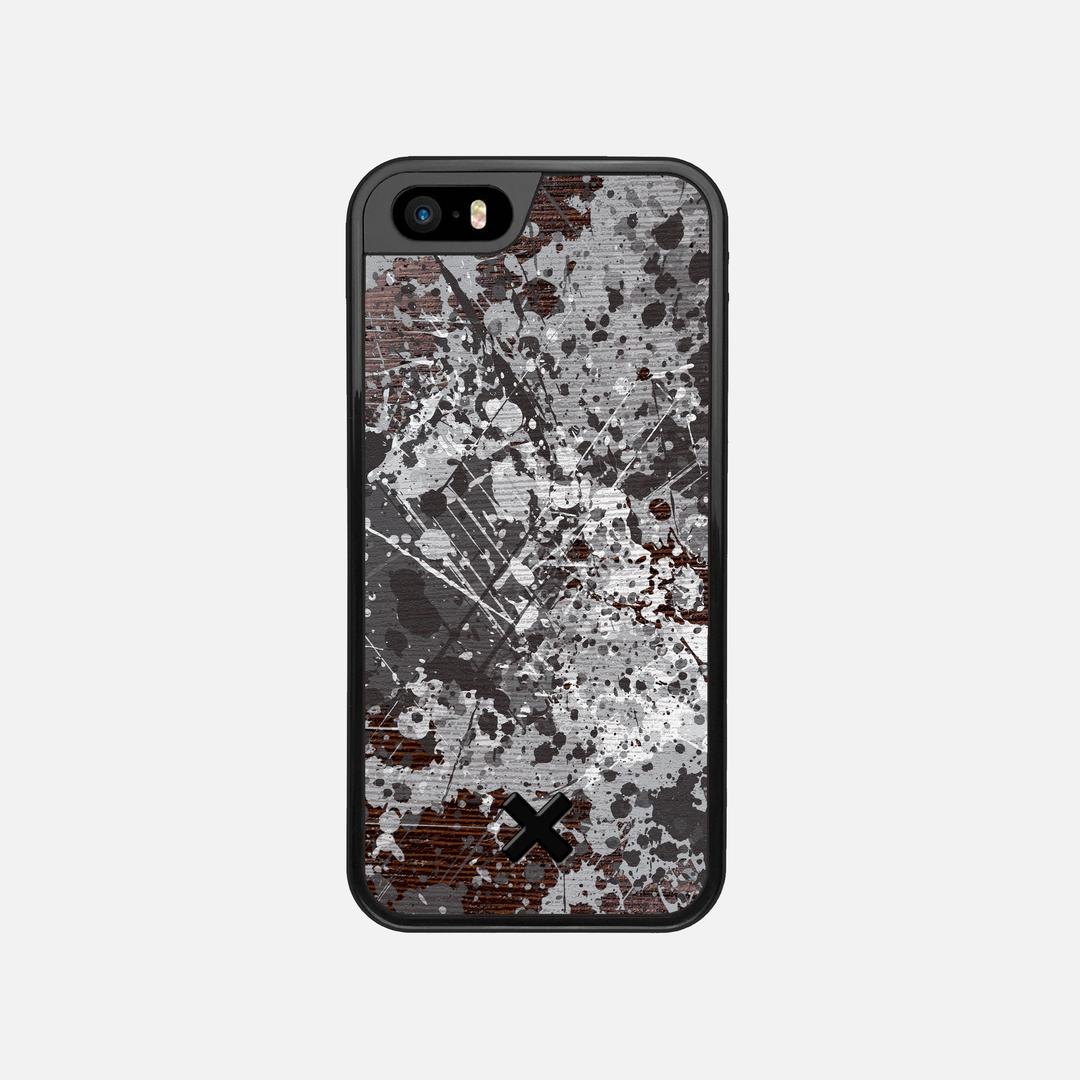 Mono Case for the Apple iPhone 5 featuring a UV Printed Wenge Wood backer with the Keyway X Mark#Phone Model_iPhone 5