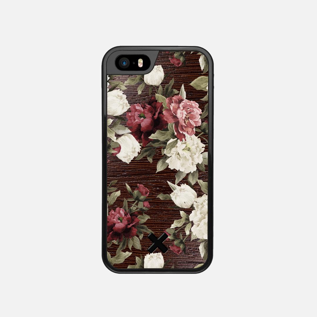 Rose Case for the Apple iPhone 5 featuring a UV Printed Wenge Wood backer with the Keyway X Mark#Phone Model_iPhone 5