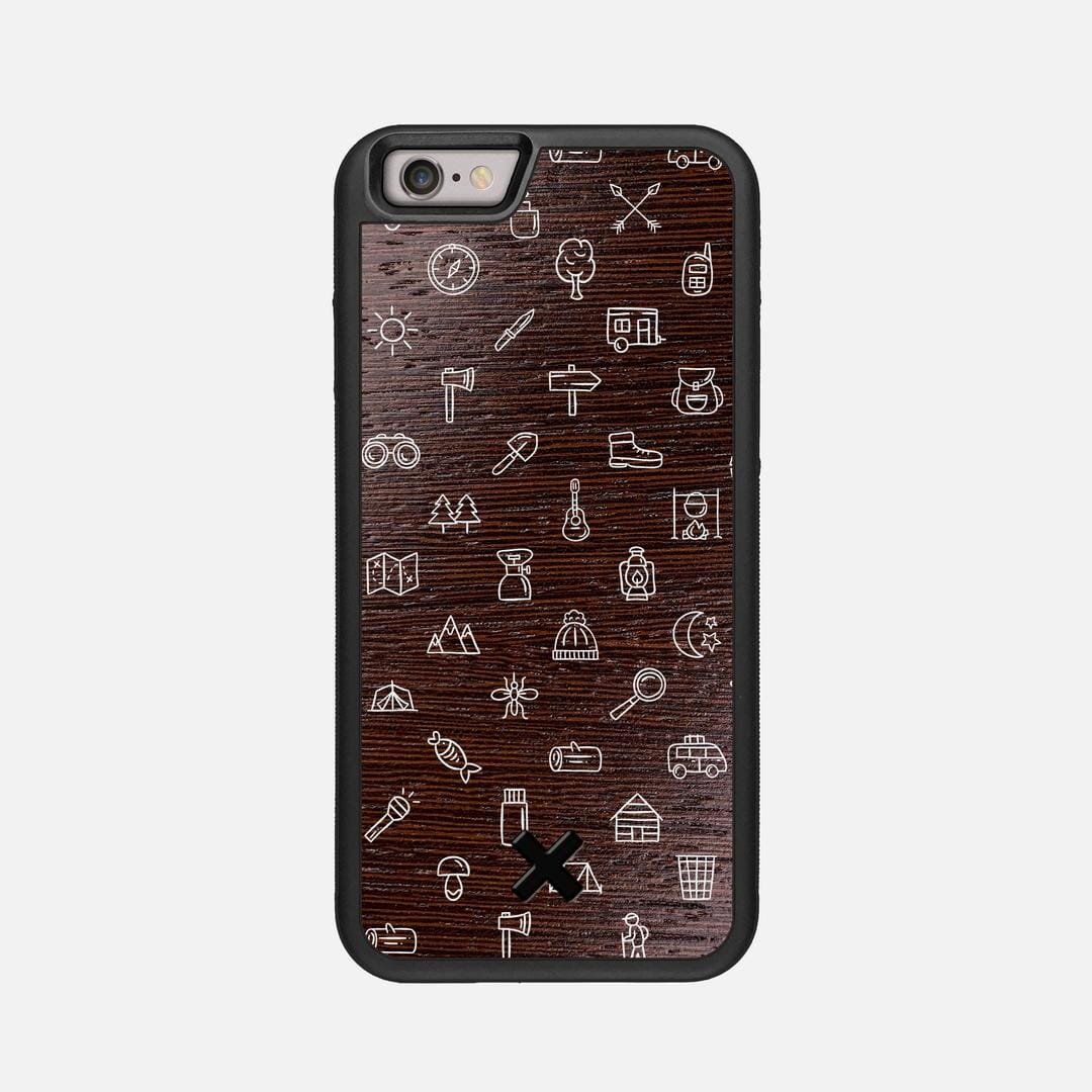 Gear Case for the Apple iPhone 6S featuring a UV Printed Wenge Wood backer with the Keyway X Mark#Phone Model_iPhone 6S