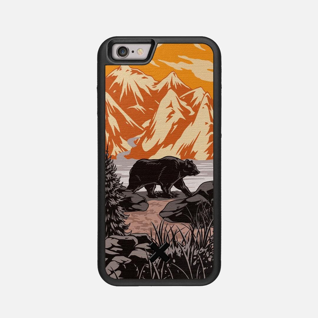 Kodiak Case for the Apple iPhone 6S featuring a UV Printed Wenge Wood backer with the Keyway X Mark#Phone Model_iPhone 6S