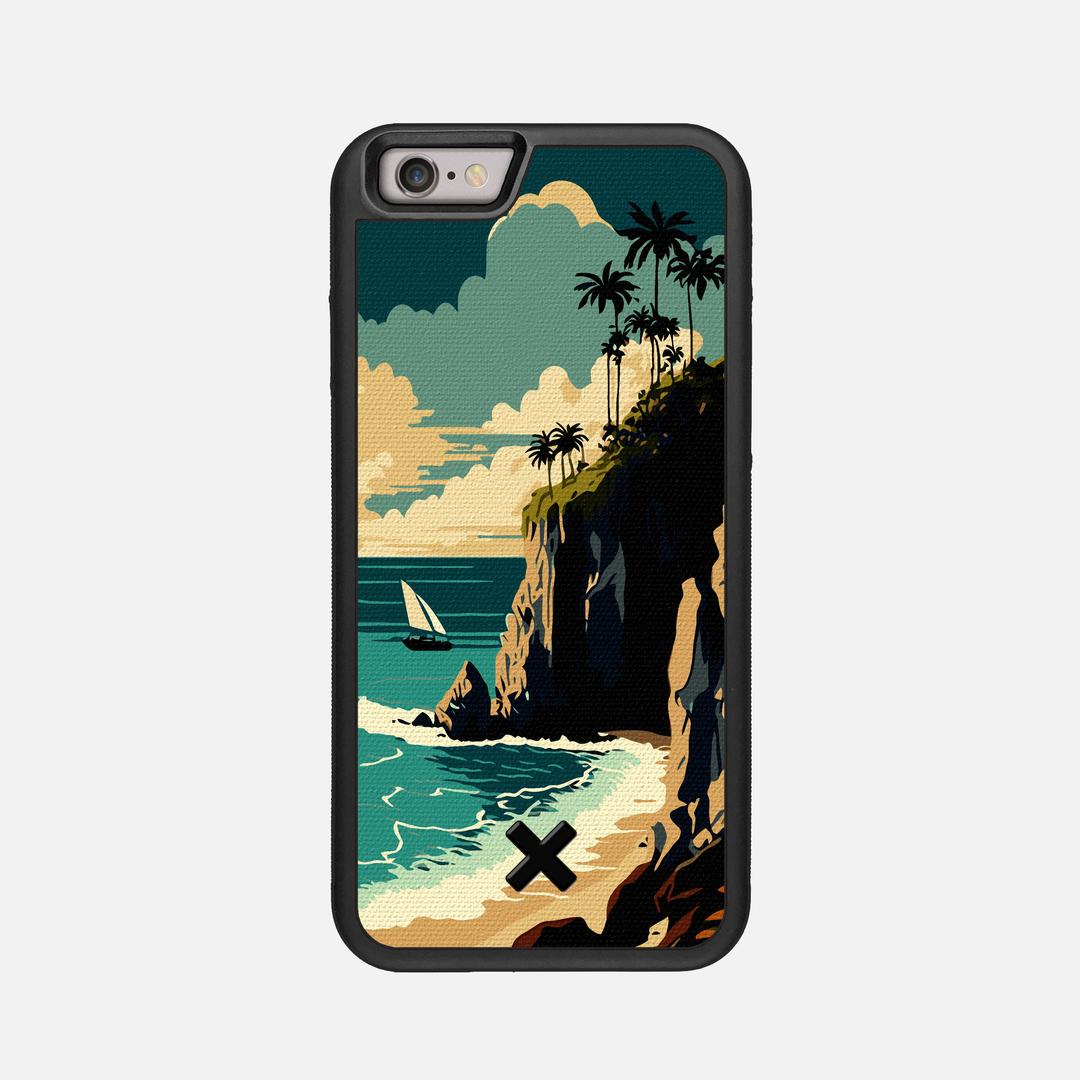 Seaside Case for the Apple iPhone 6S featuring a UV Printed Cotton Canvas backer with the Keyway X Mark#Phone Model_iPhone 6S