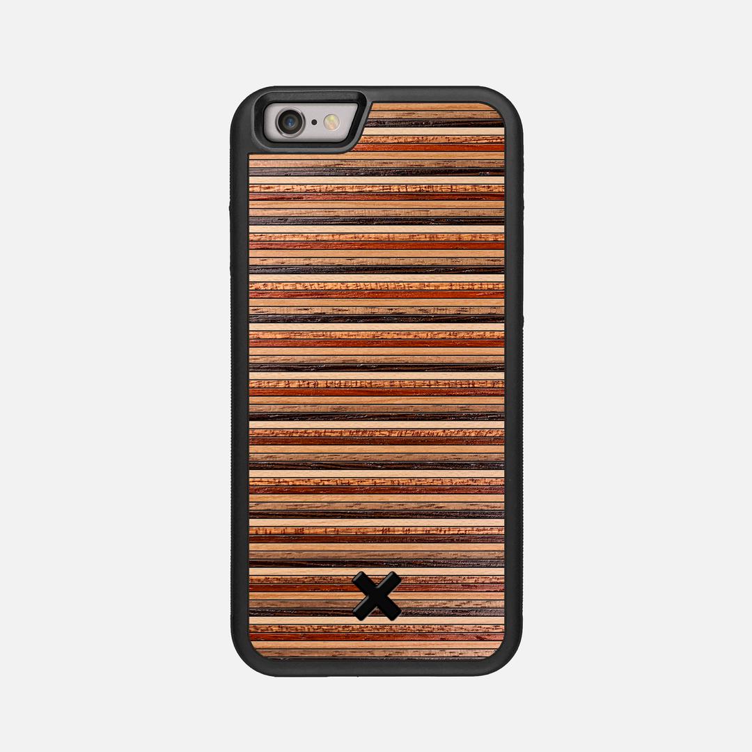 Strata Case for the Apple iPhone 6S featuring a Maple, Sapele, Padauk, Cherry, Walnut, and Wenge Wood backer with the Keyway X Mark#Phone Model_iPhone 6S