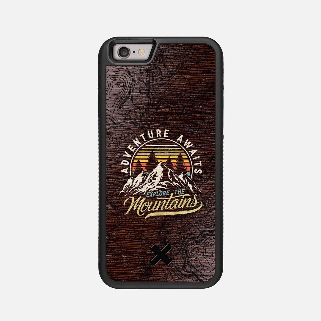 Wanderlust Case for the Apple iPhone 6S featuring a UV Printed Wenge Wood backer with the Keyway X Mark#Phone Model_iPhone 6S