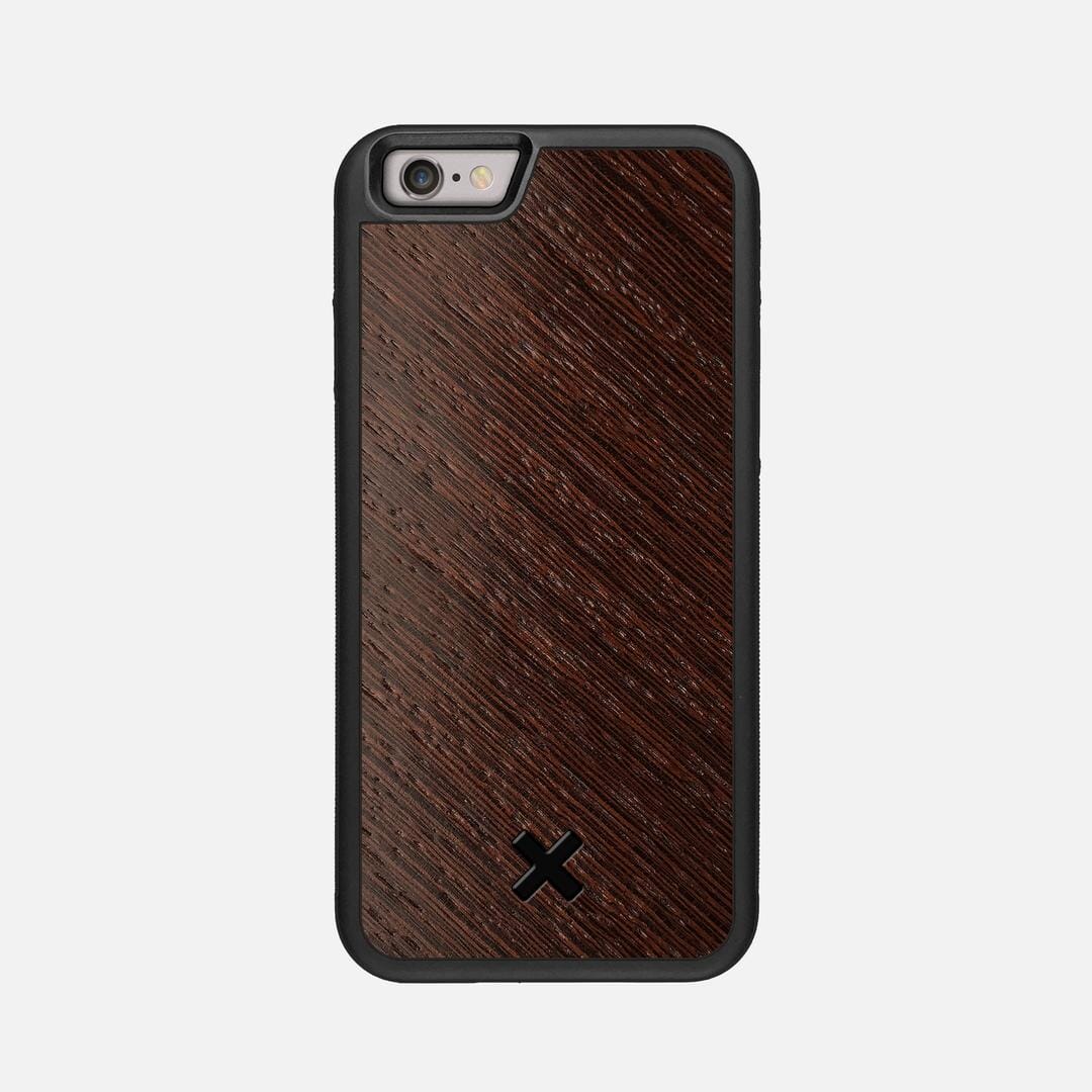 Wenge Pure Case for the Apple iPhone 6S featuring a Wenge Wood backer with the Keyway X Mark#Phone Model_iPhone 6S
