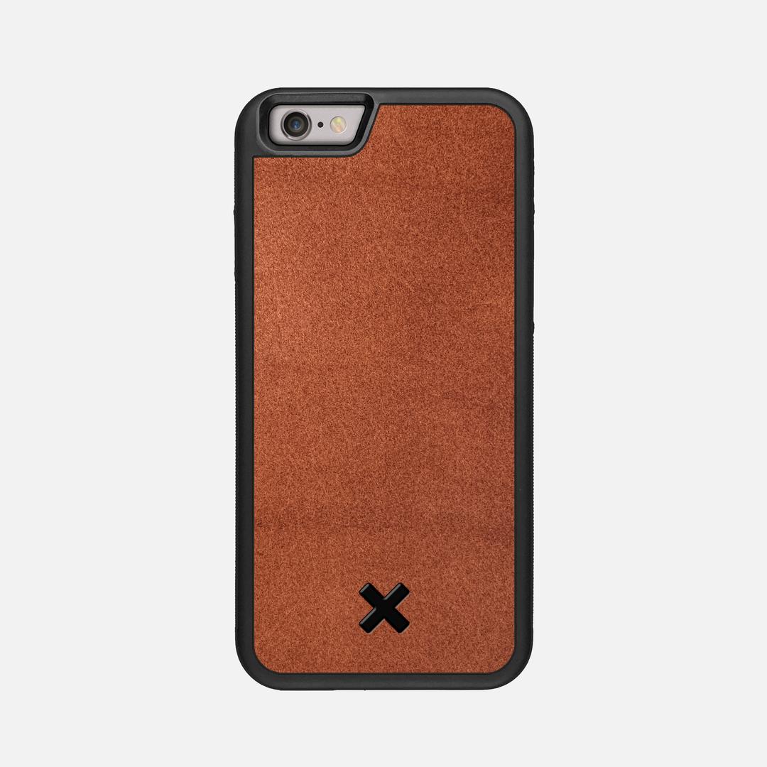Whiskey Leather Case for the Apple iPhone 6S featuring a Genuine Leather backer with the Keyway X Mark#Phone Model_iPhone 6S