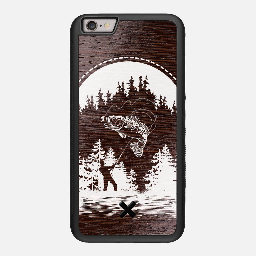 Angler Case for the Apple iPhone 6S Plus featuring a UV Print and Wenge Wood backer with the Keyway X Mark#Phone Model_iPhone 6S Plus