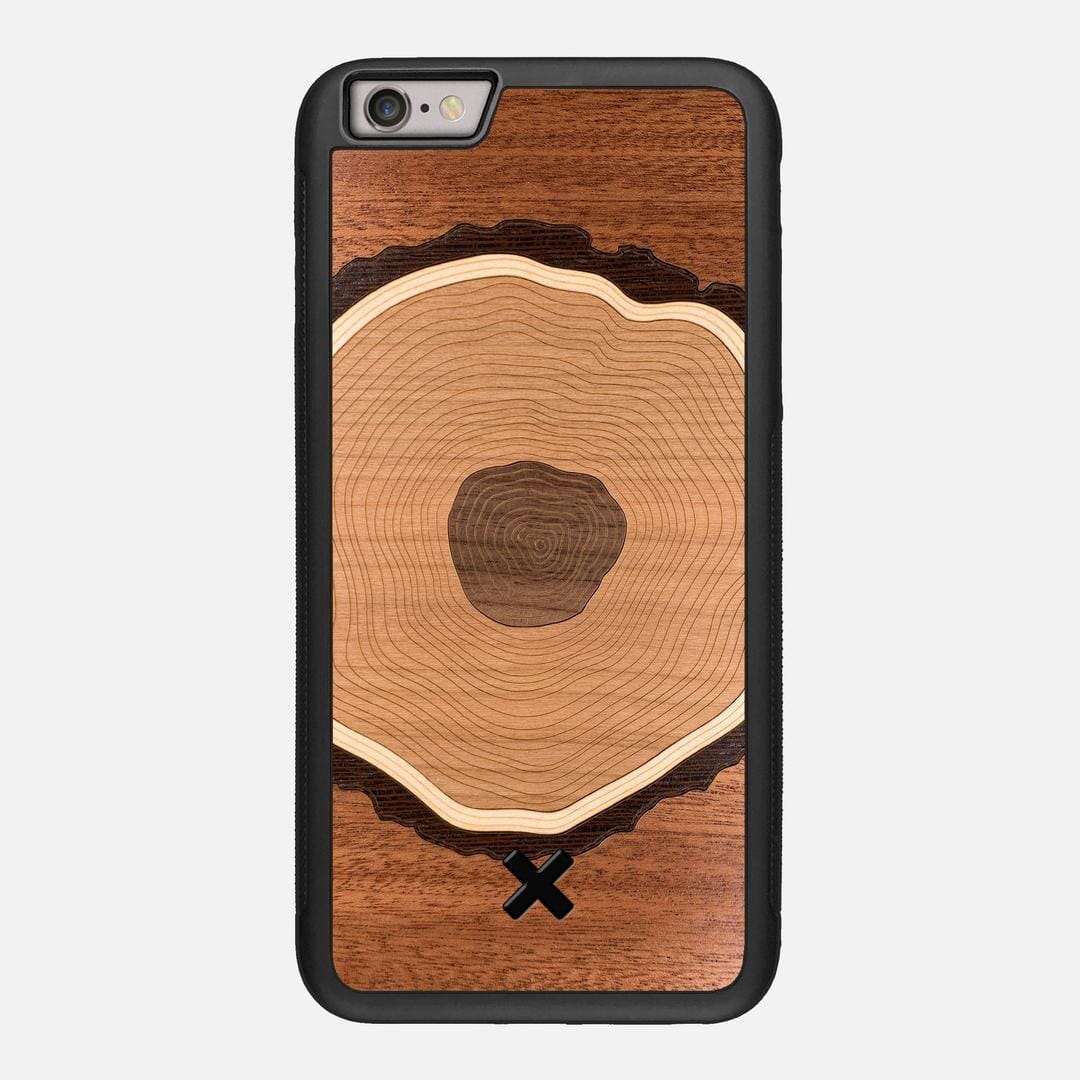 Arbor Case for the Apple iPhone 6S Plus featuring a Sapele, Wenge, Maple, Cherry, and Walnut Wood backer with the Keyway X Mark#Phone Model_iPhone 6S Plus