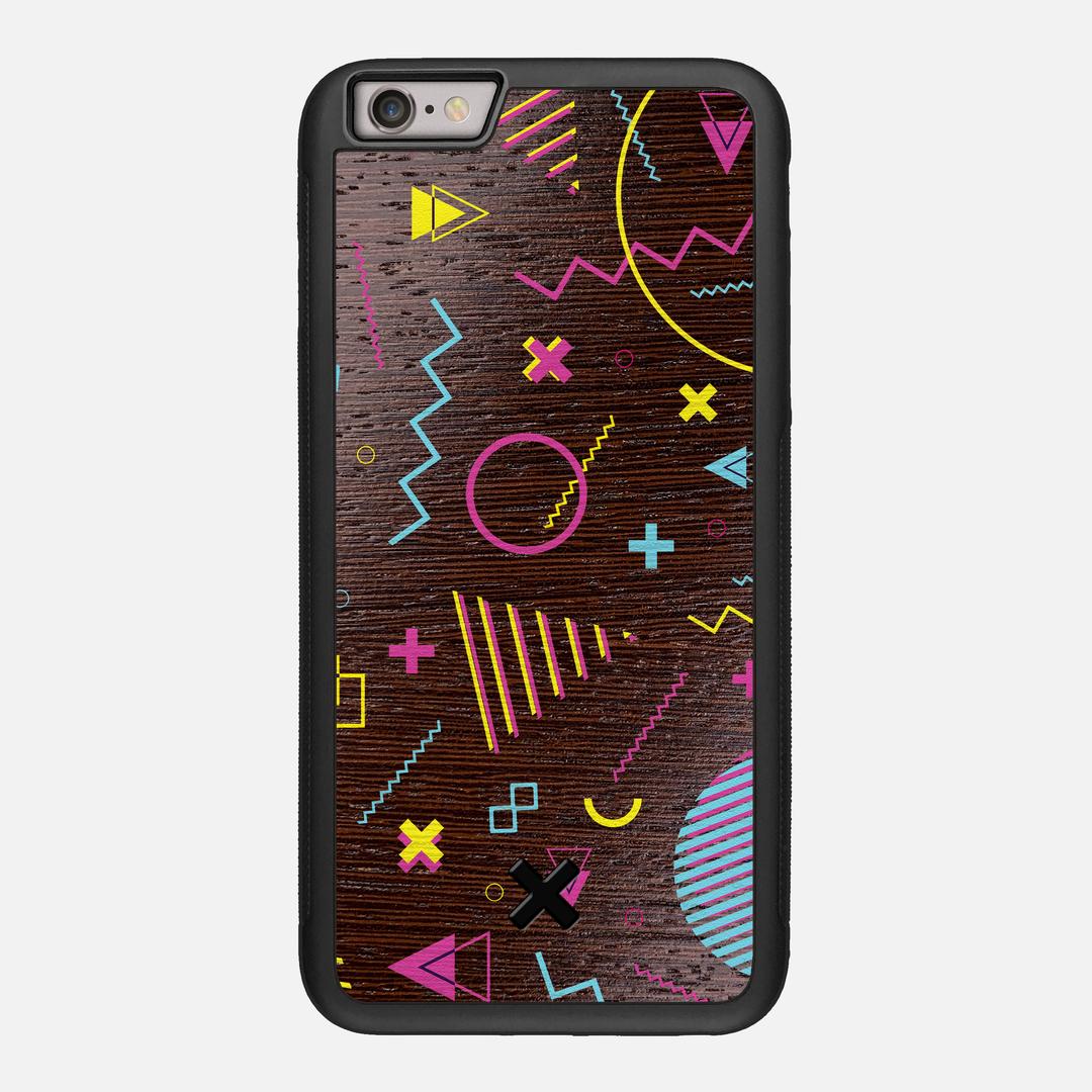 Neon Case for the Apple iPhone 6S Plus featuring a UV Printed Wenge Wood backer with the Keyway X Mark#Phone Model_iPhone 6S Plus