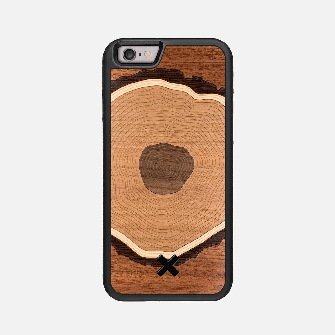 Arbor Case for the Apple iPhone 6 featuring a Sapele, Wenge, Maple, Cherry, and Walnut Wood backer with the Keyway X Mark#Phone Model_iPhone 6