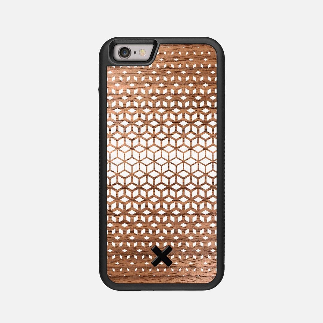 Geo Case for the Apple iPhone 6 featuring a UV Printed Walnut Wood backer with the Keyway X Mark#Phone Model_iPhone 6