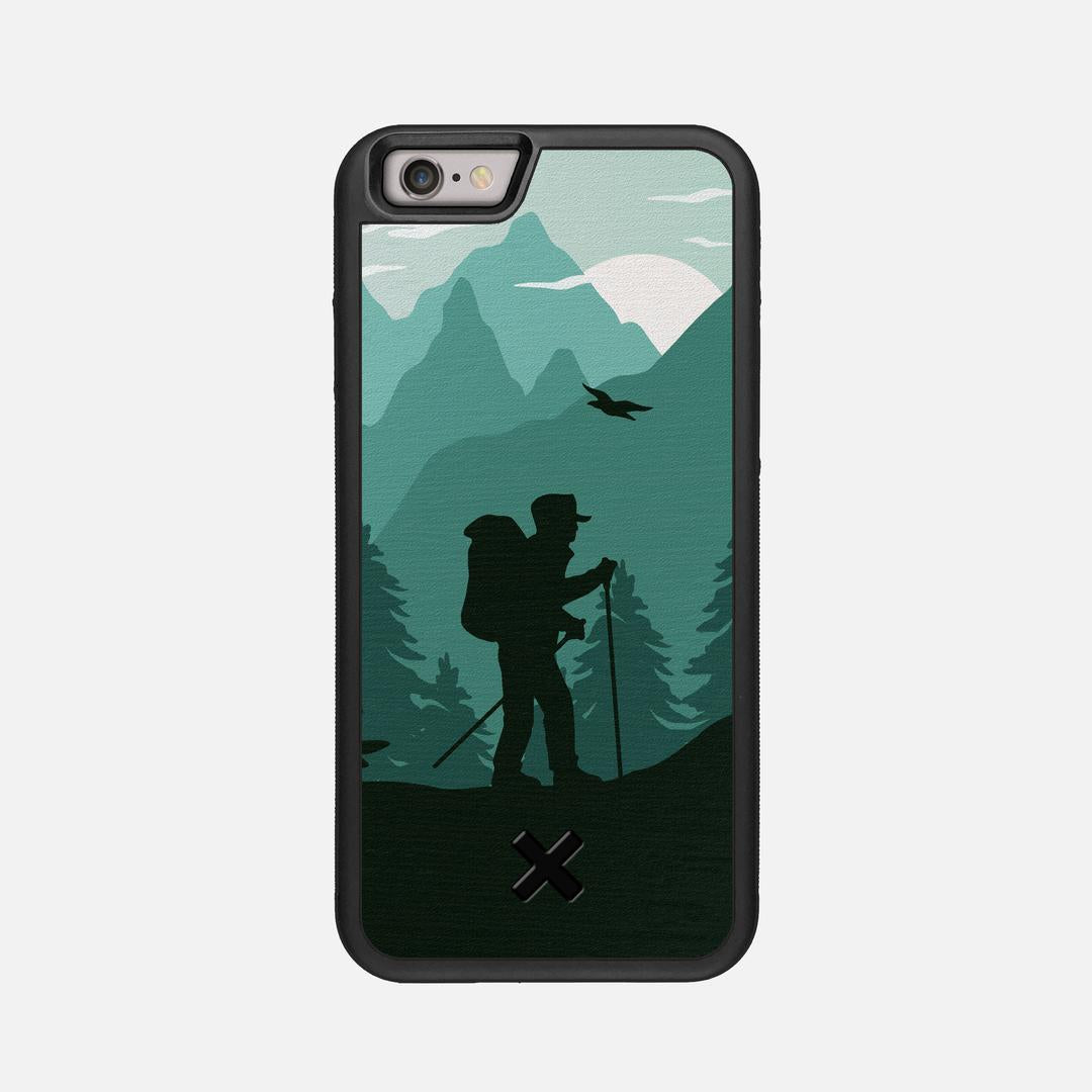 Hiker Case for the Apple iPhone 6 featuring a UV Printed Wenge Wood backer with the Keyway X Mark#Phone Model_iPhone 6