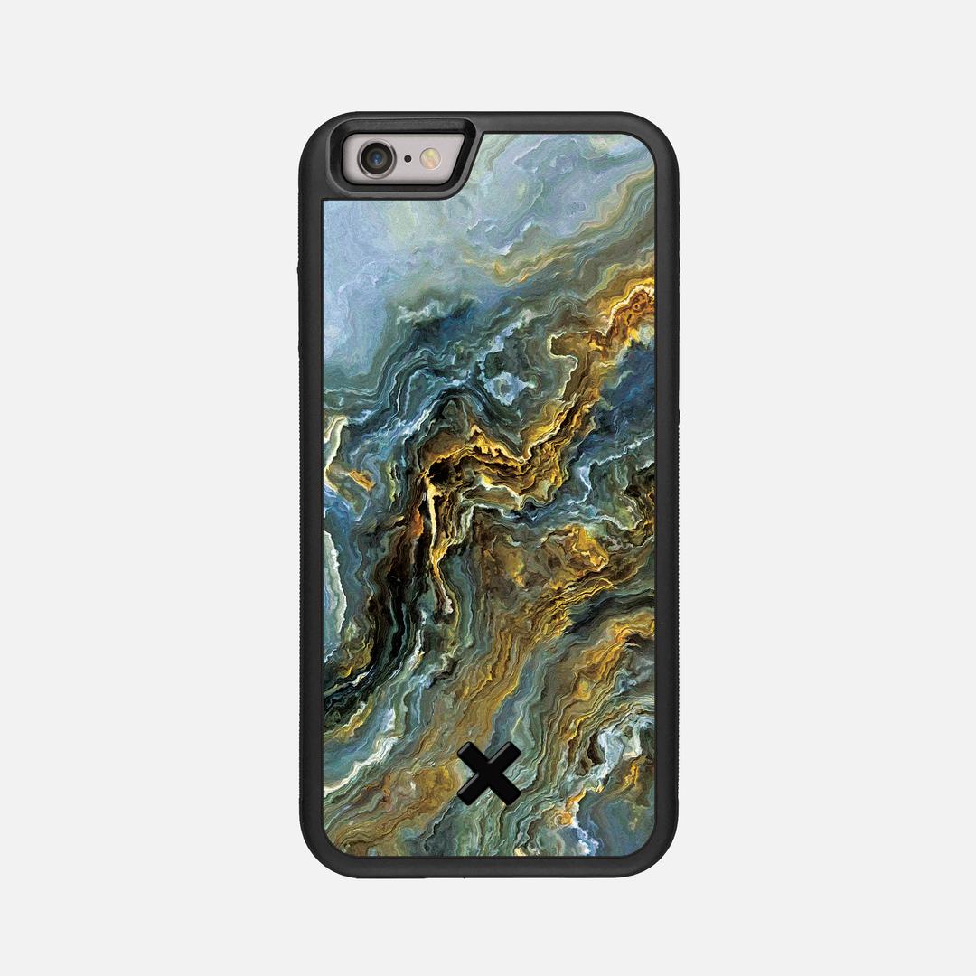 Indigo Case for the Apple iPhone 6 featuring a UV Printed Wenge Wood backer with the Keyway X Mark#Phone Model_iPhone 6