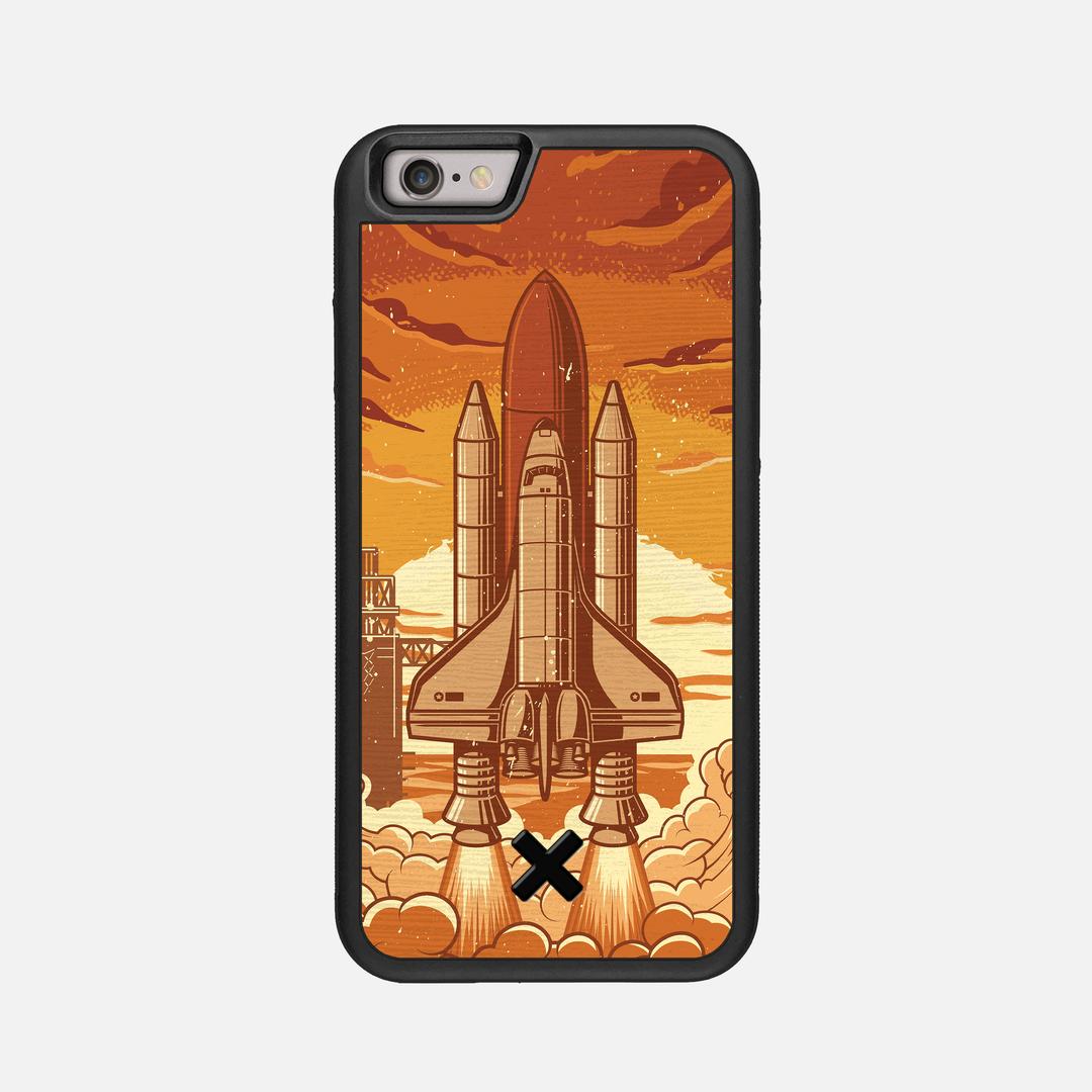 Launch Case for the Apple iPhone 6 featuring a UV Printed Wenge Wood backer with the Keyway X Mark#Phone Model_iPhone 6