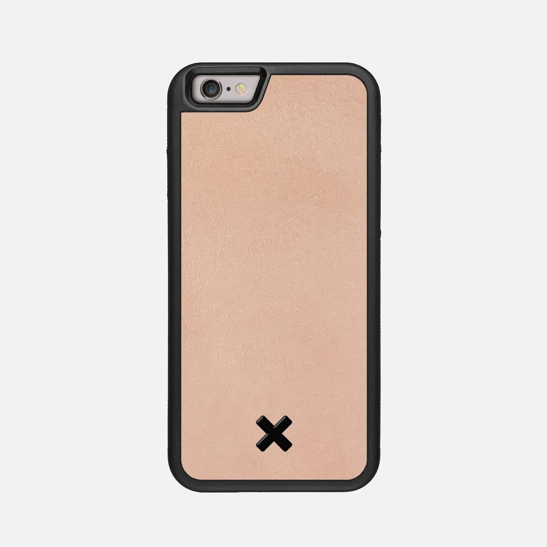 Natural Leather Case for the Apple iPhone 6 featuring a Genuine Leather backer with the Keyway X Mark#Phone Model_iPhone 6
