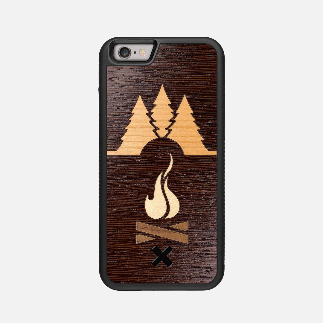 Nomad Case for the Apple iPhone 6 featuring a Wenge, Cherry, Maple, and Walnut Wood backer with the Keyway X Mark#Phone Model_iPhone 6
