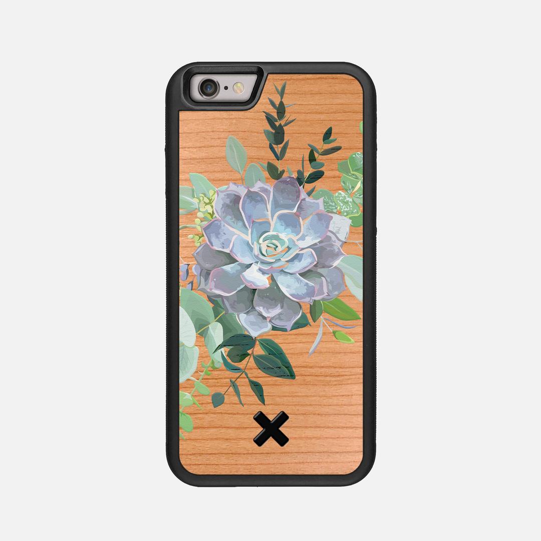Pollux Case for the Apple iPhone 6 featuring a UV Printed Cherry Wood backer with the Keyway X Mark#Phone Model_iPhone 6