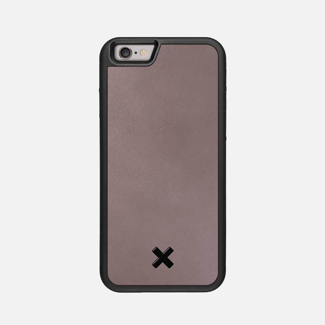 Slate Leather Case for the Apple iPhone 6 featuring a Genuine Leather backer with the Keyway X Mark#Phone Model_iPhone 6