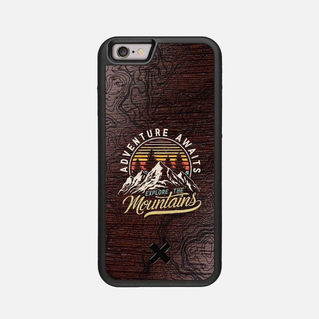 Wanderlust Case for the Apple iPhone 6 featuring a UV Printed Wenge Wood backer with the Keyway X Mark#Phone Model_iPhone 6