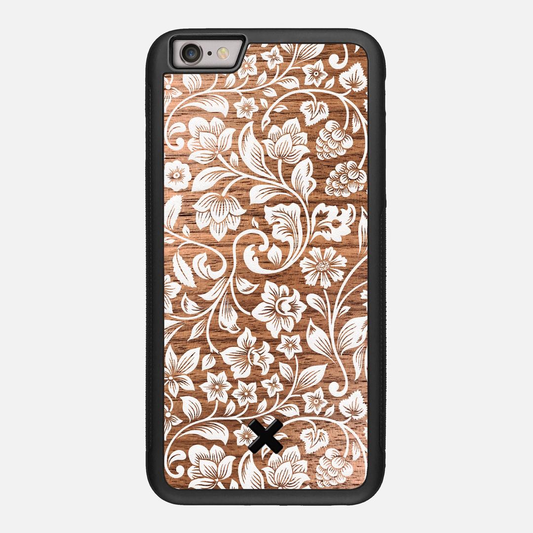 Blossom Case for the Apple iPhone 6 Plus featuring a UV Printed Walnut Wood backer with the Keyway X Mark#Phone Model_iPhone 6 Plus