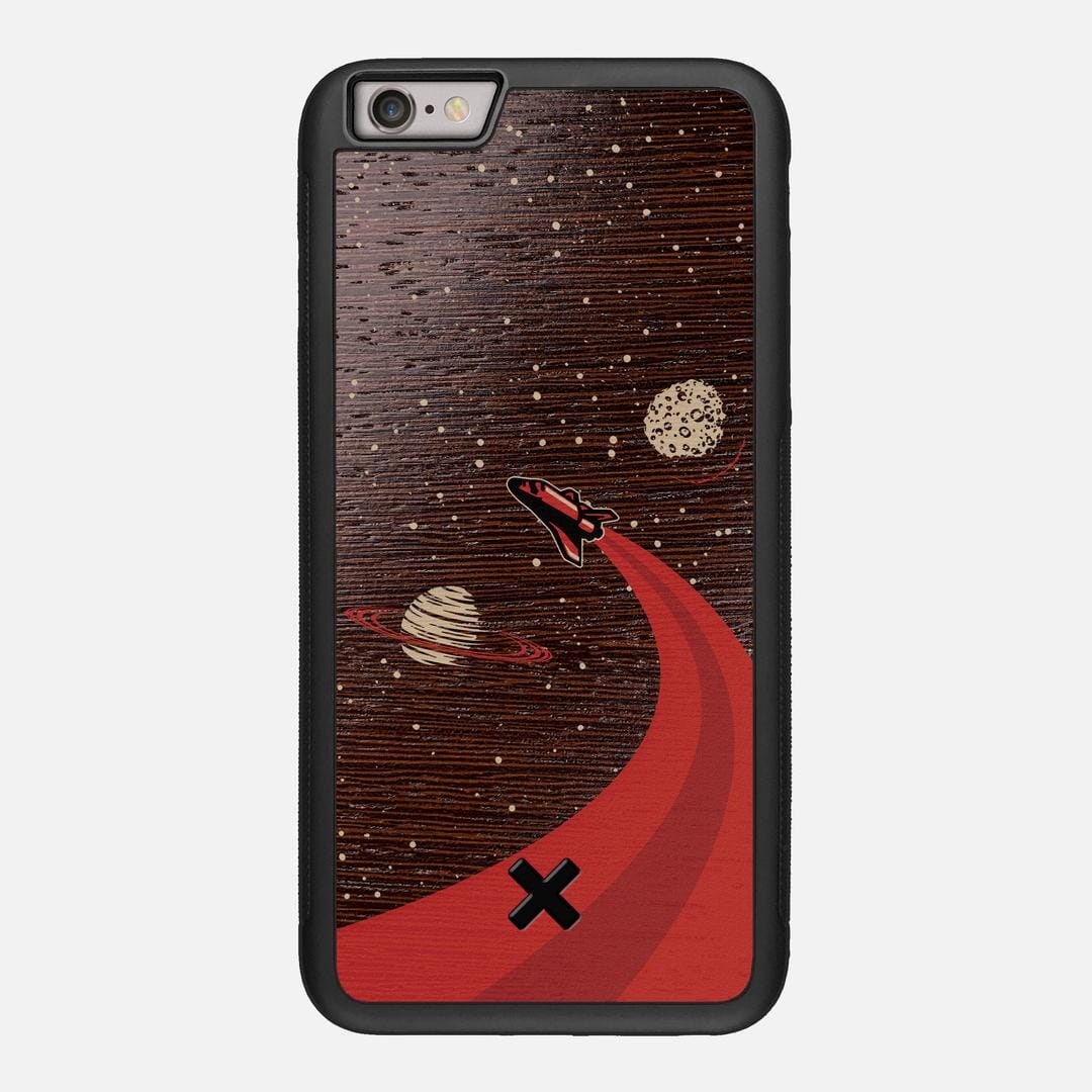 Booster Case for the Apple iPhone 6 Plus featuring a UV Printed Wenge Wood backer with the Keyway X Mark#Phone Model_iPhone 6 Plus