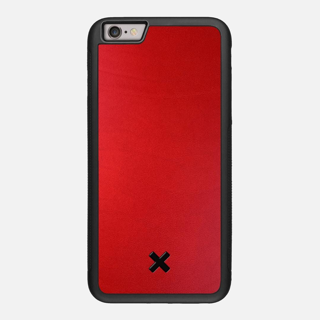 Crimson Leather Case for the Apple iPhone 6 Plus featuring a Genuine Leather backer with the Keyway X Mark#Phone Model_iPhone 6 Plus