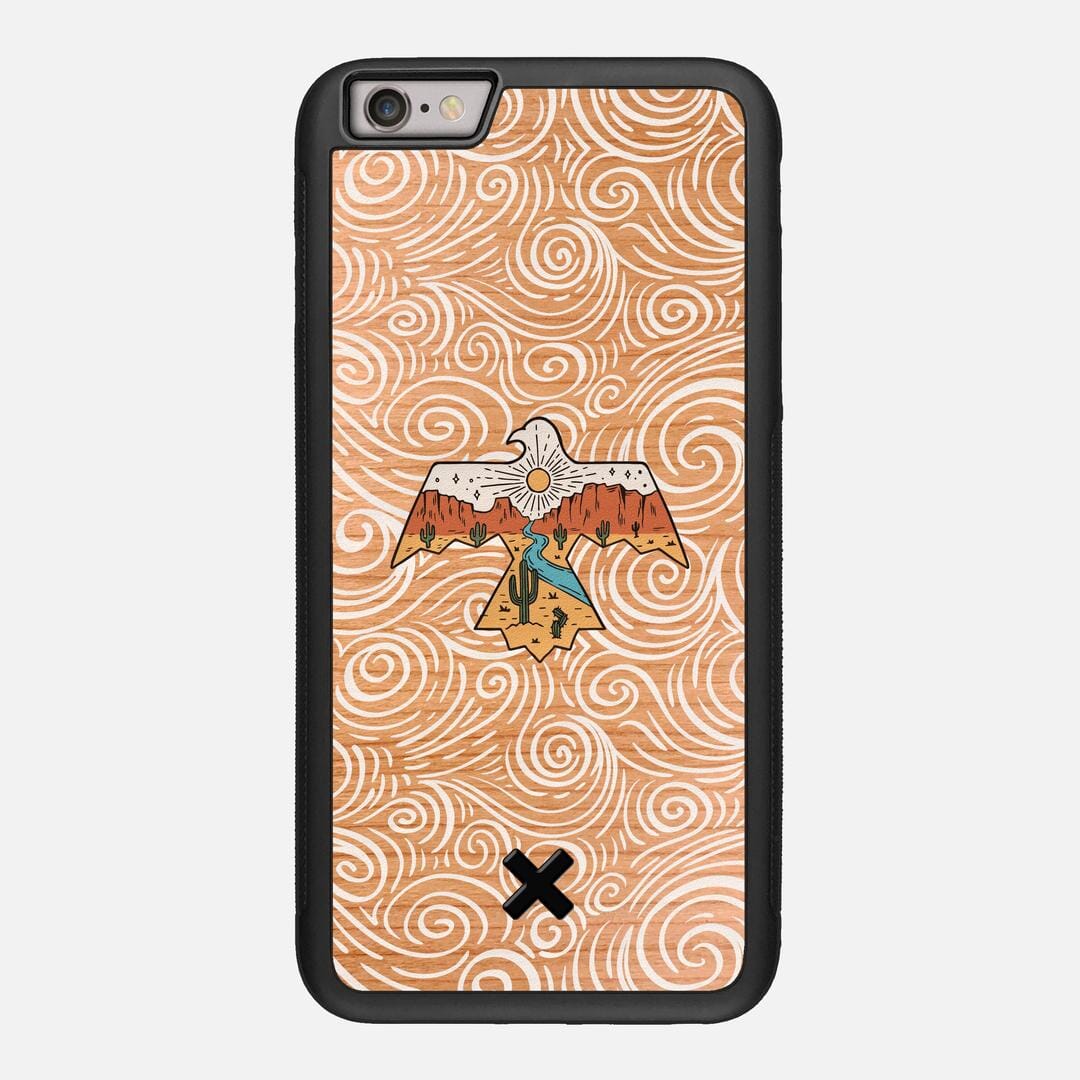 Eagle Case for the Apple iPhone 6 Plus featuring a UV Printed Cherry Wood backer with the Keyway X Mark#Phone Model_iPhone 6 Plus
