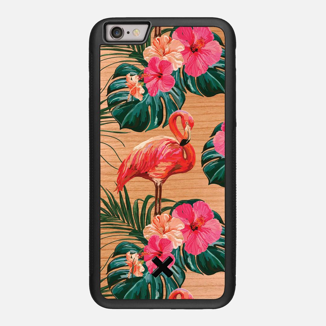 Flamingo Case for the Apple iPhone 6 Plus featuring a UV Printed Cherry Wood backer with the Keyway X Mark#Phone Model_iPhone 6 Plus