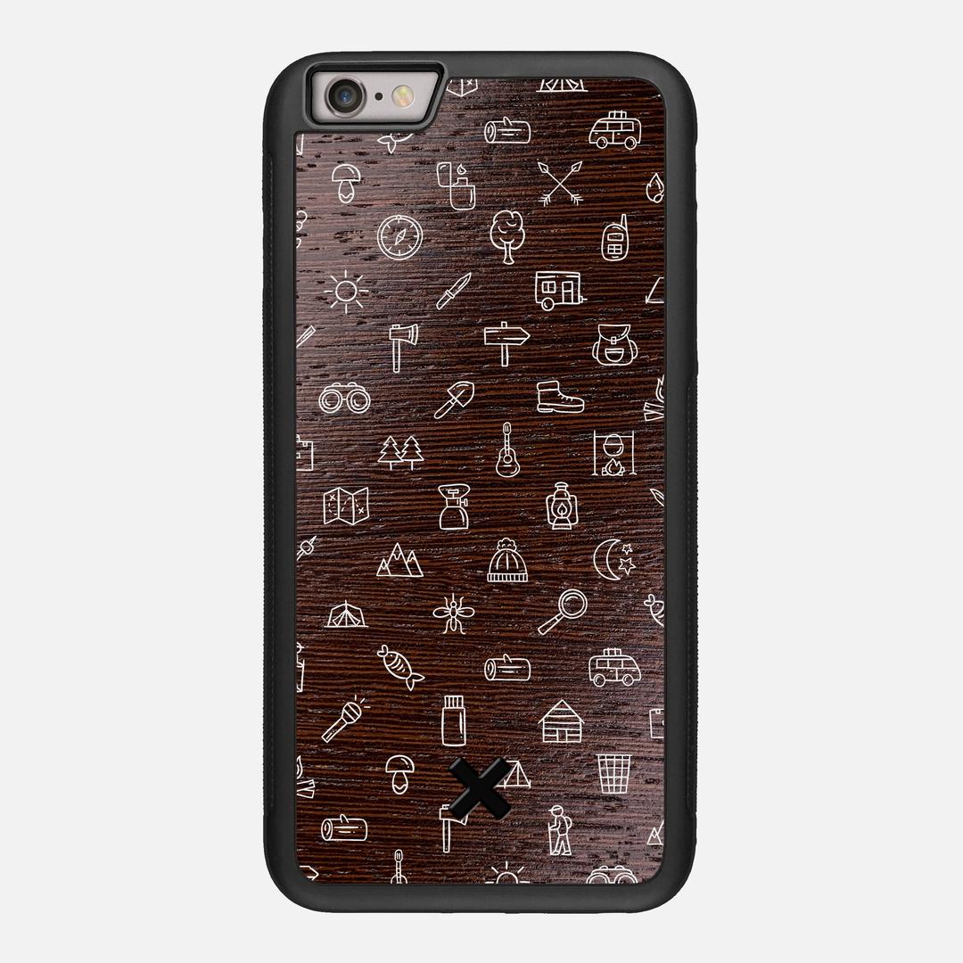 Gear Case for the Apple iPhone 6 Plus featuring a UV Printed Wenge Wood backer with the Keyway X Mark#Phone Model_iPhone 6 Plus