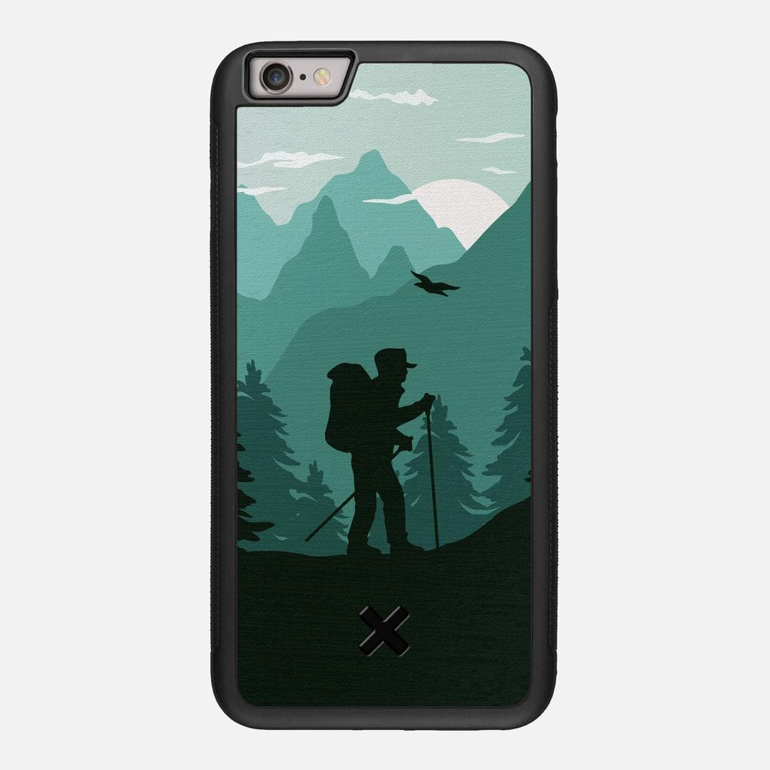 Hiker Case for the Apple iPhone 6 Plus featuring a UV Printed Wenge Wood backer with the Keyway X Mark#Phone Model_iPhone 6 Plus