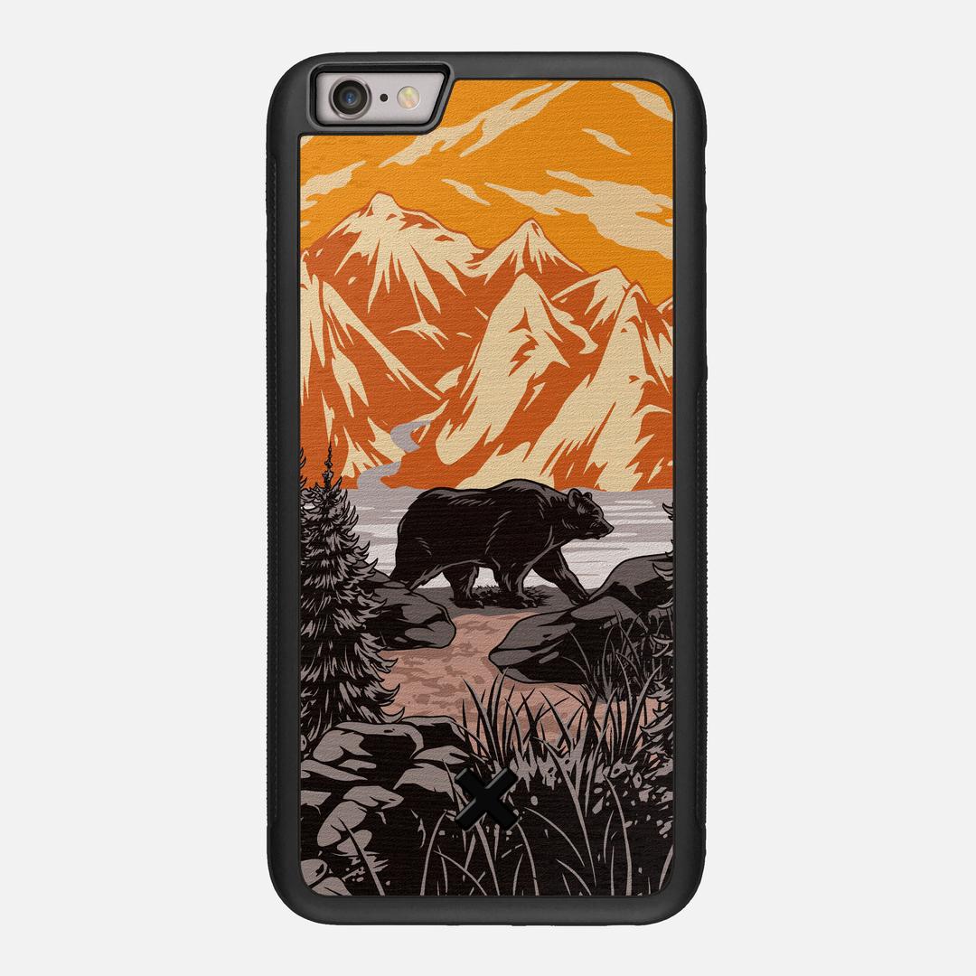 Kodiak Case for the Apple iPhone 6 Plus featuring a UV Printed Wenge Wood backer with the Keyway X Mark#Phone Model_iPhone 6 Plus