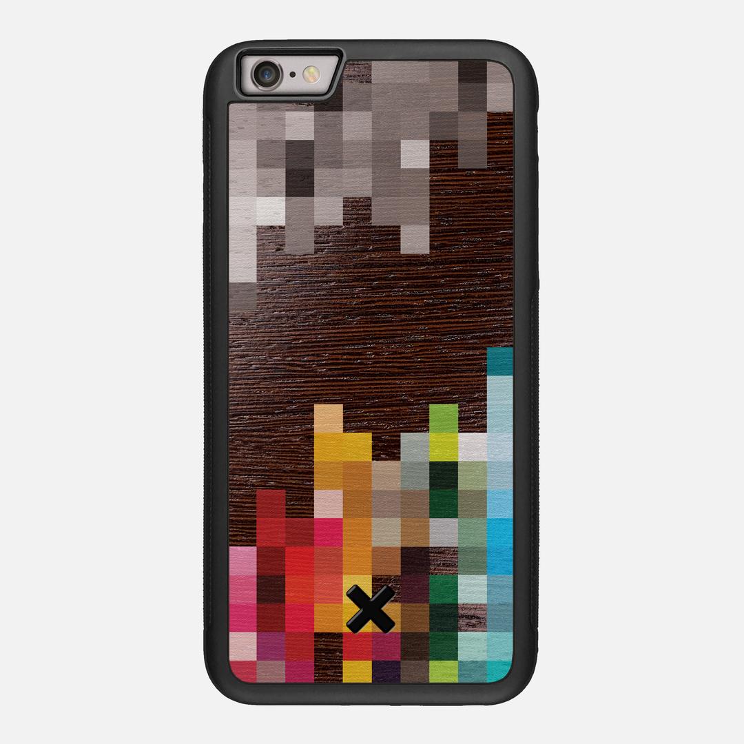 Pixelation Case for the Apple iPhone 6 Plus featuring a UV Printed Wenge Wood backer with the Keyway X Mark#Phone Model_iPhone 6 Plus