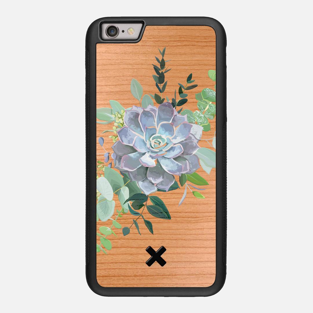 Pollux Case for the Apple iPhone 6 Plus featuring a UV Printed Cherry Wood backer with the Keyway X Mark#Phone Model_iPhone 6 Plus