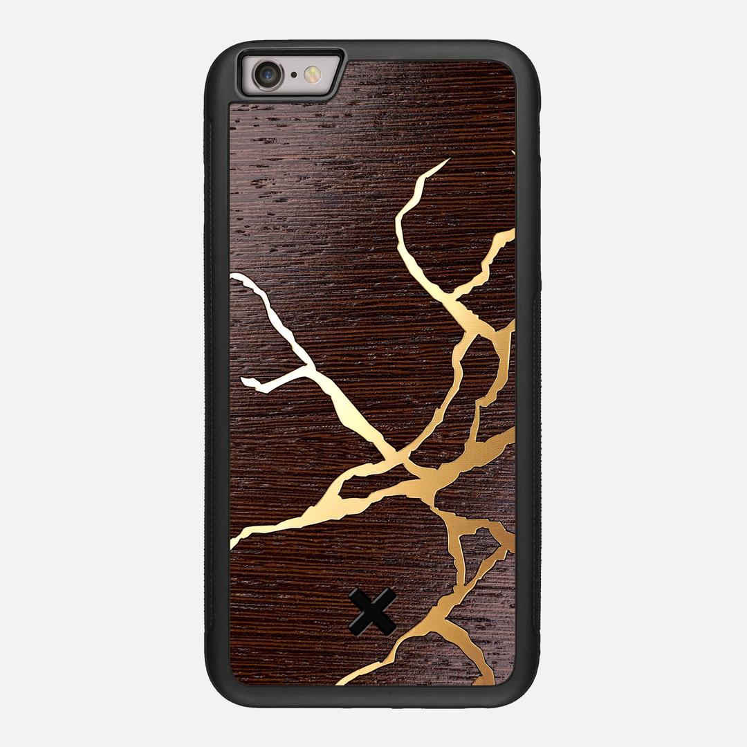 Restore Case for the Apple iPhone 6 Plus featuring a Gold and Wenge Wood backer with the Keyway X Mark#Phone Model_iPhone 6 Plus