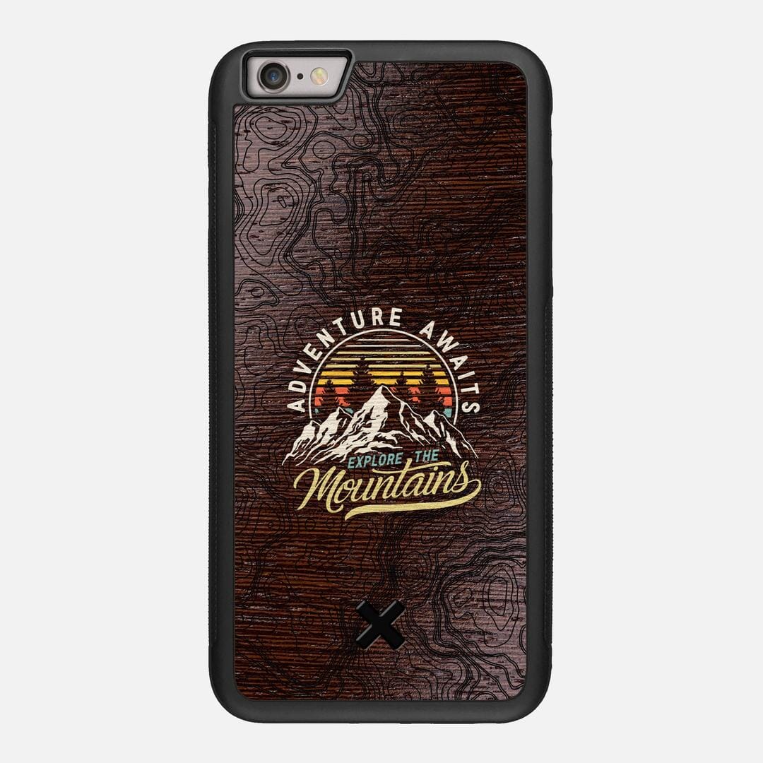Wanderlust Case for the Apple iPhone 6 Plus featuring a UV Printed Wenge Wood backer with the Keyway X Mark#Phone Model_iPhone 6 Plus
