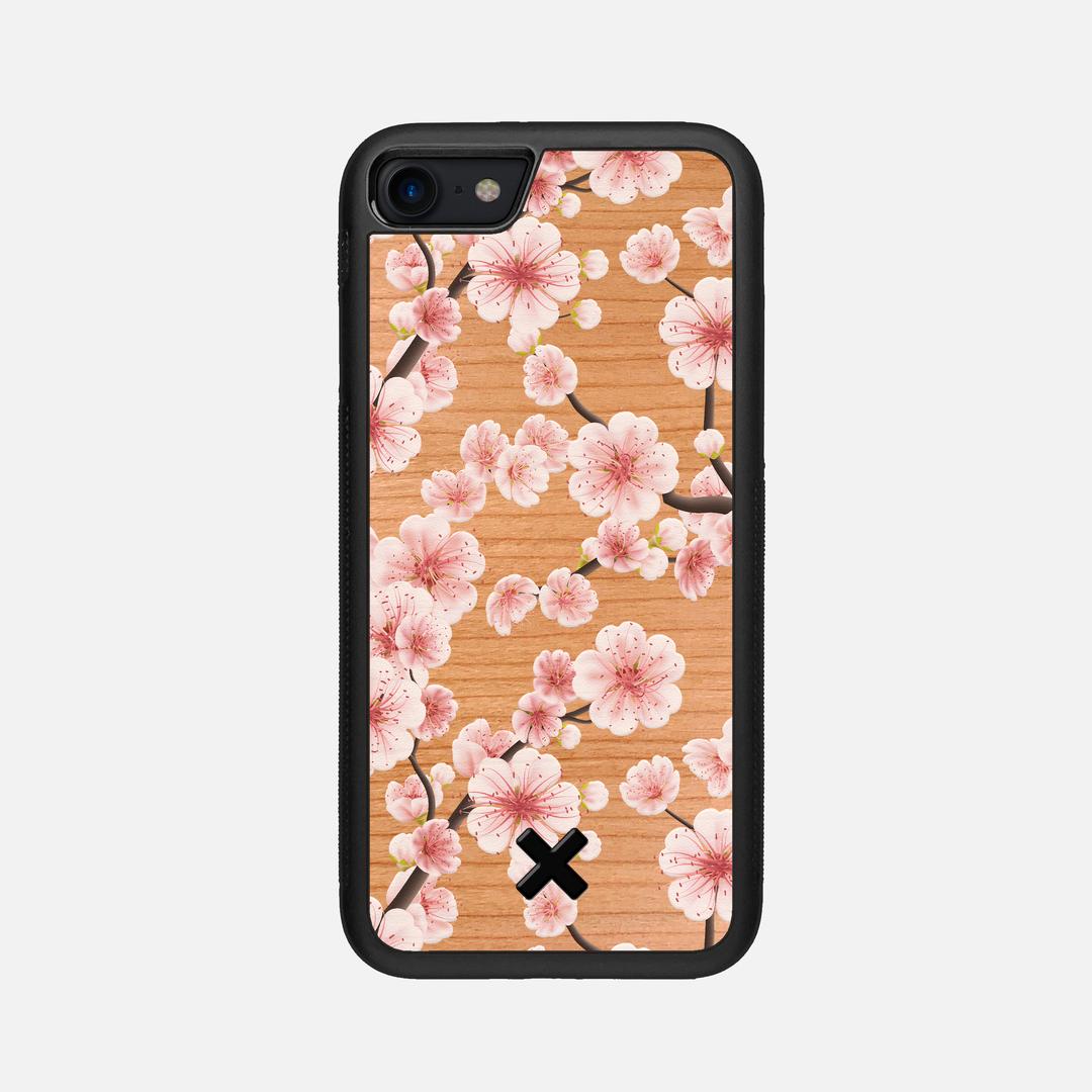 Sakura Case for the Apple iPhone 7 featuring a UV Printed Cherry Wood backer with the Keyway X Mark#Phone Model_iPhone 7