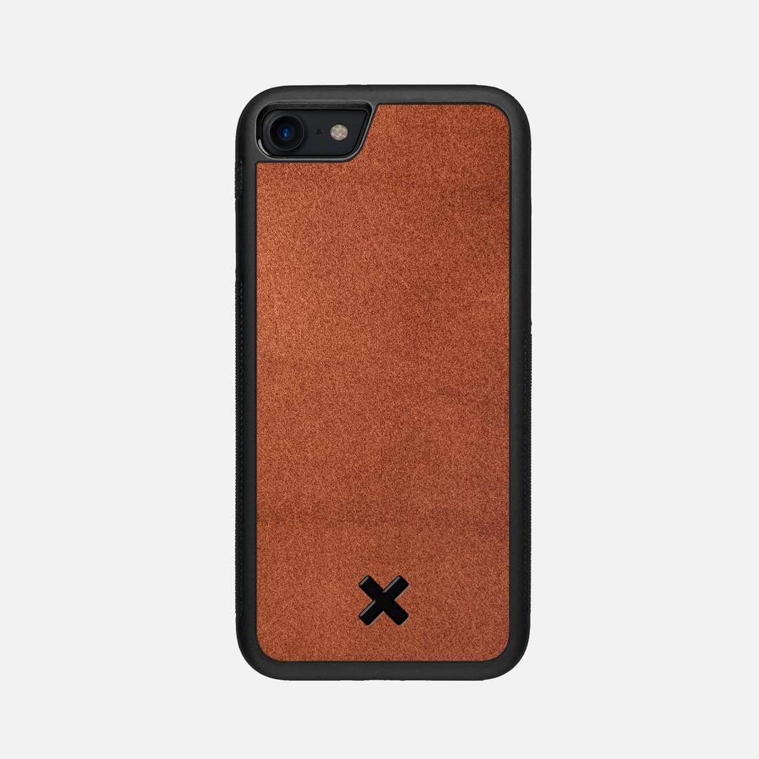 Whiskey Leather Case for the Apple iPhone 7 featuring a Genuine Leather backer with the Keyway X Mark#Phone Model_iPhone 7