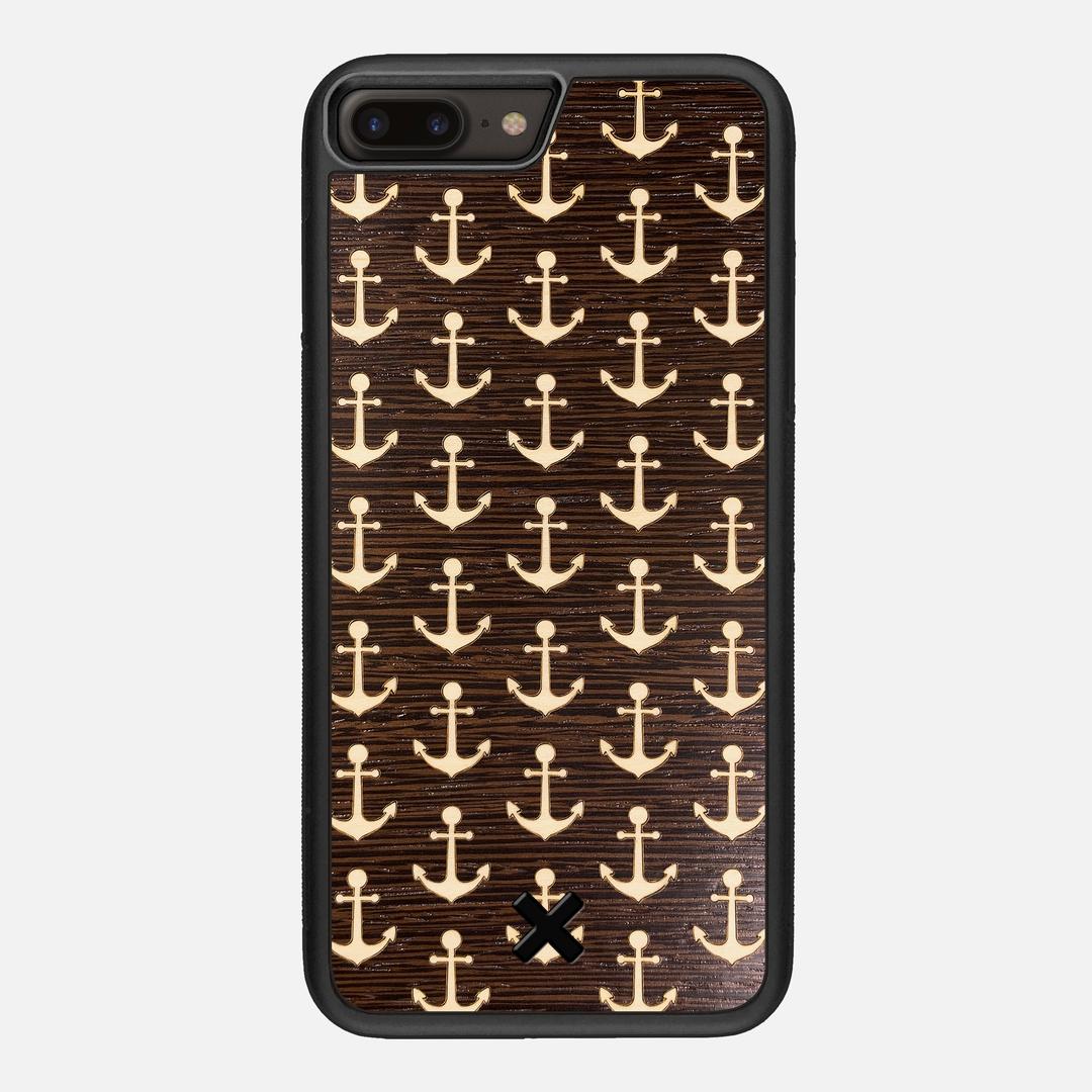 Anchor Case for the Apple iPhone 7 Plus featuring a Maple and Wenge Wood backer with the Keyway X Mark#Phone Model_iPhone 7 Plus