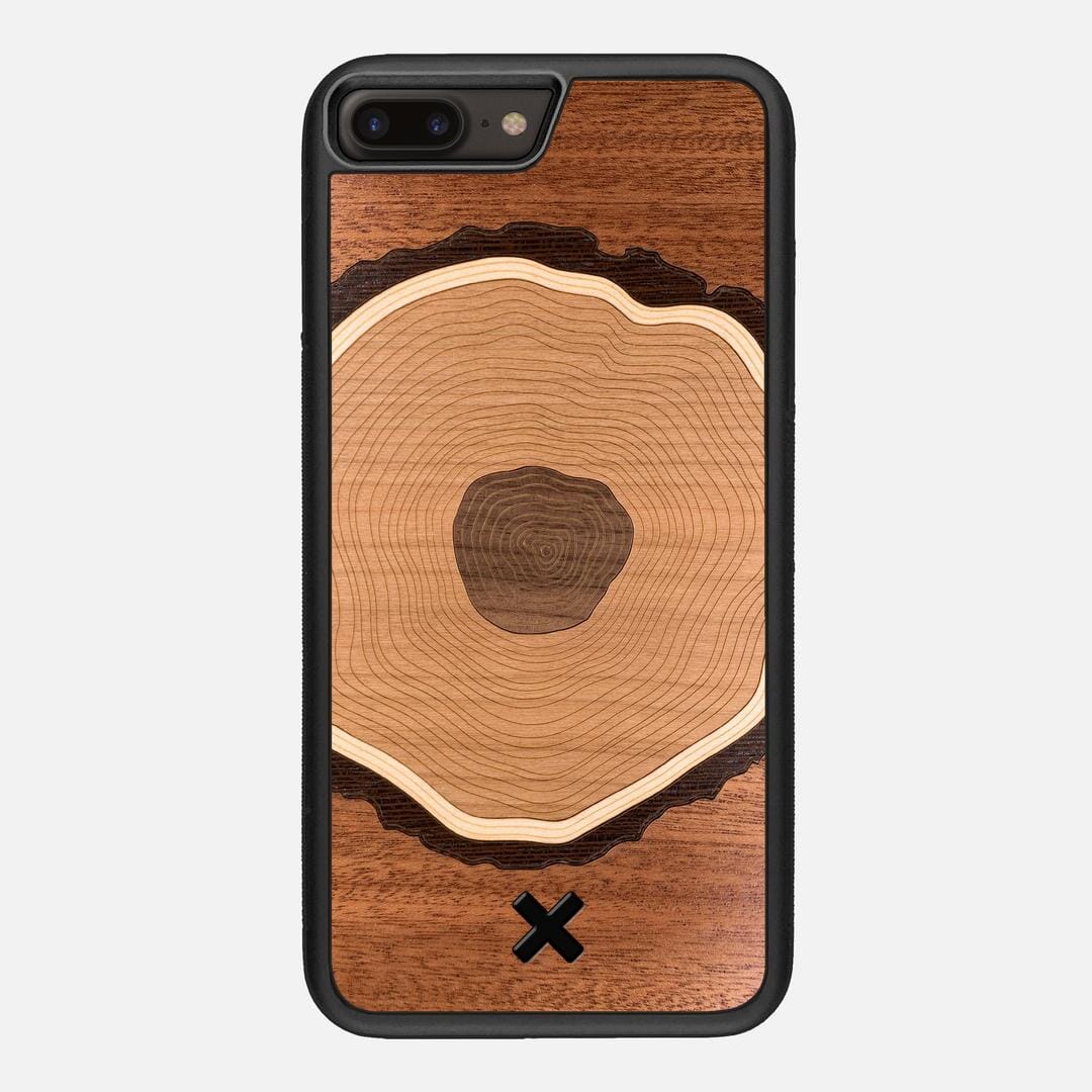Arbor Case for the Apple iPhone 7 Plus featuring a Sapele, Wenge, Maple, Cherry, and Walnut Wood backer with the Keyway X Mark#Phone Model_iPhone 7 Plus