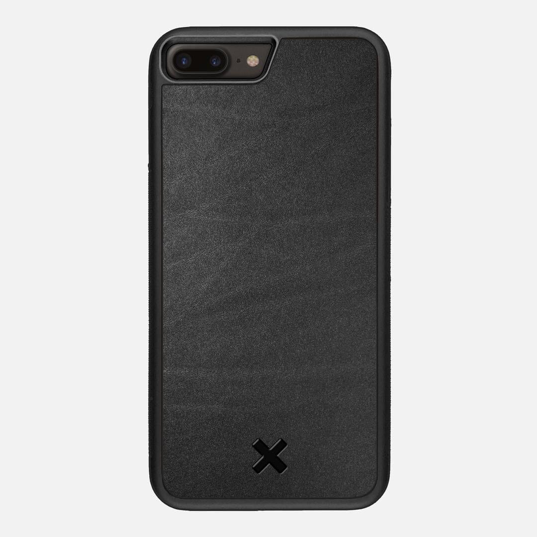 Charcoal Leather Case for the Apple iPhone 7 Plus featuring a Genuine Leather backer with the Keyway X Mark#Phone Model_iPhone 7 Plus