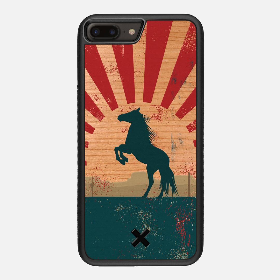 Mustang Case for the Apple iPhone 7 Plus featuring a UV Printed Cherry Wood backer with the Keyway X Mark#Phone Model_iPhone 7 Plus
