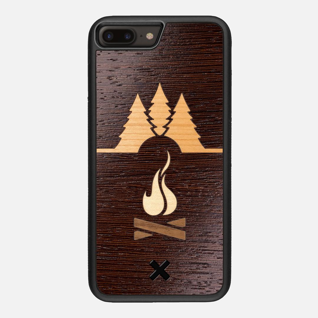 Nomad Case for the Apple iPhone 7 Plus featuring a Wenge, Cherry, Maple, and Walnut Wood backer with the Keyway X Mark#Phone Model_iPhone 7 Plus
