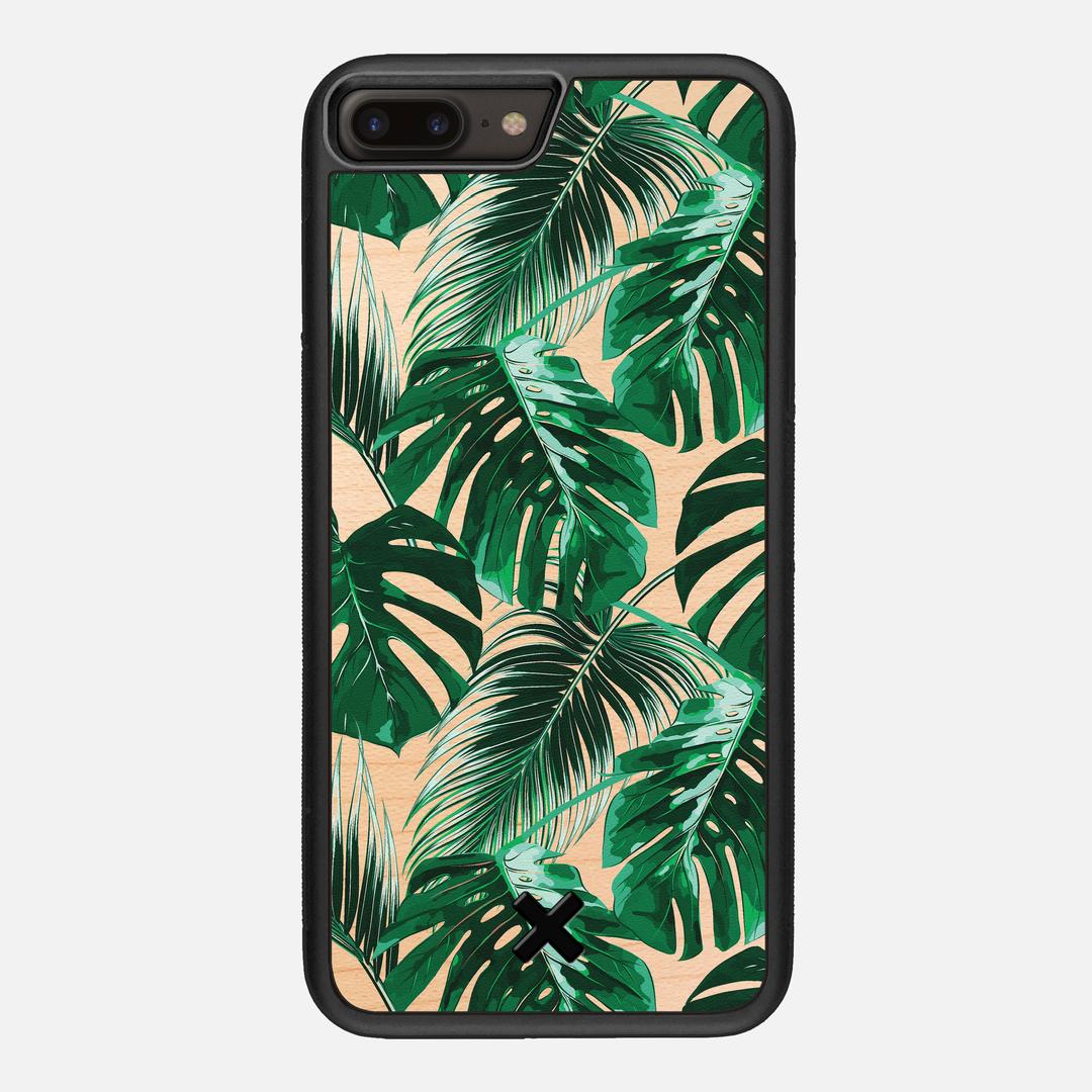 Palm Case for the Apple iPhone 7 Plus featuring a UV Printed Maple Wood backer with the Keyway X Mark#Phone Model_iPhone 7 Plus