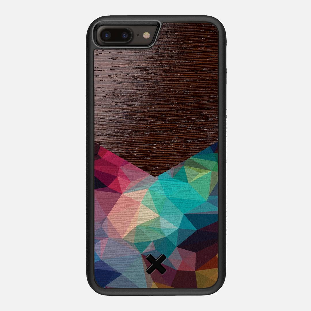 Prism Case for the Apple iPhone 7 Plus featuring a UV Printed Wenge Wood backer with the Keyway X Mark#Phone Model_iPhone 7 Plus