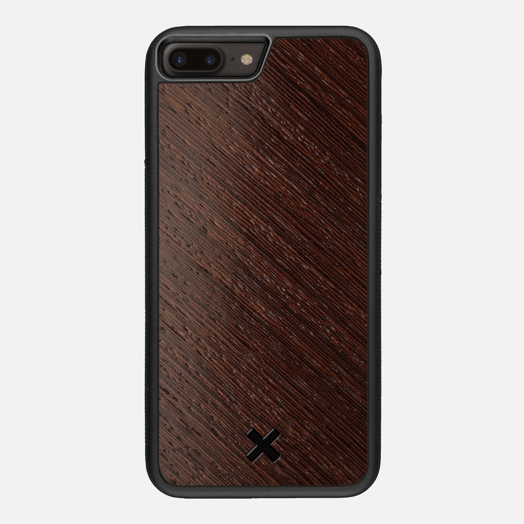 Wenge Pure Case for the Apple iPhone 7 Plus featuring a Wenge Wood backer with the Keyway X Mark#Phone Model_iPhone 7 Plus