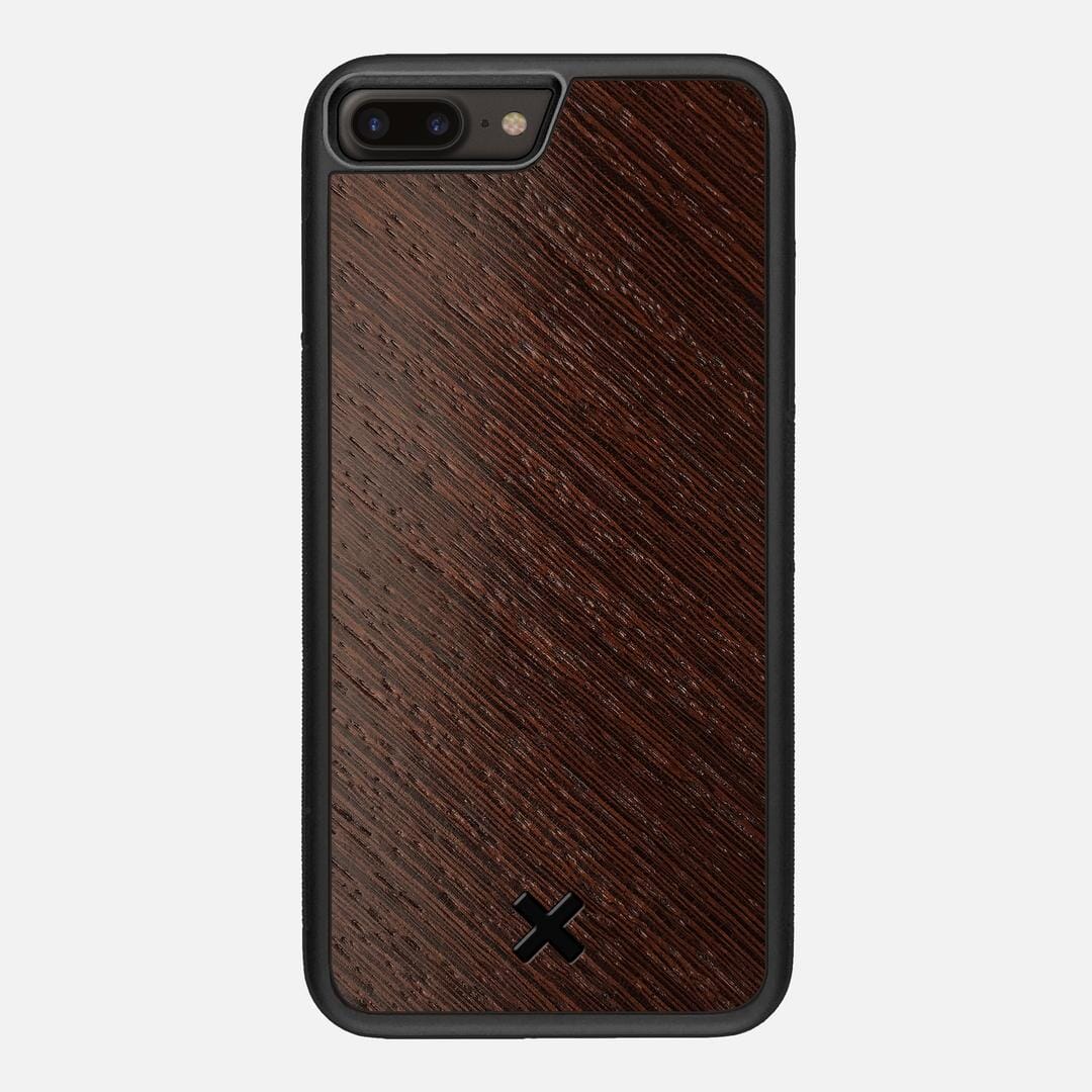 Wenge Pure Case for the Apple iPhone 7 Plus featuring a Wenge Wood backer with the Keyway X Mark#Phone Model_iPhone 7 Plus