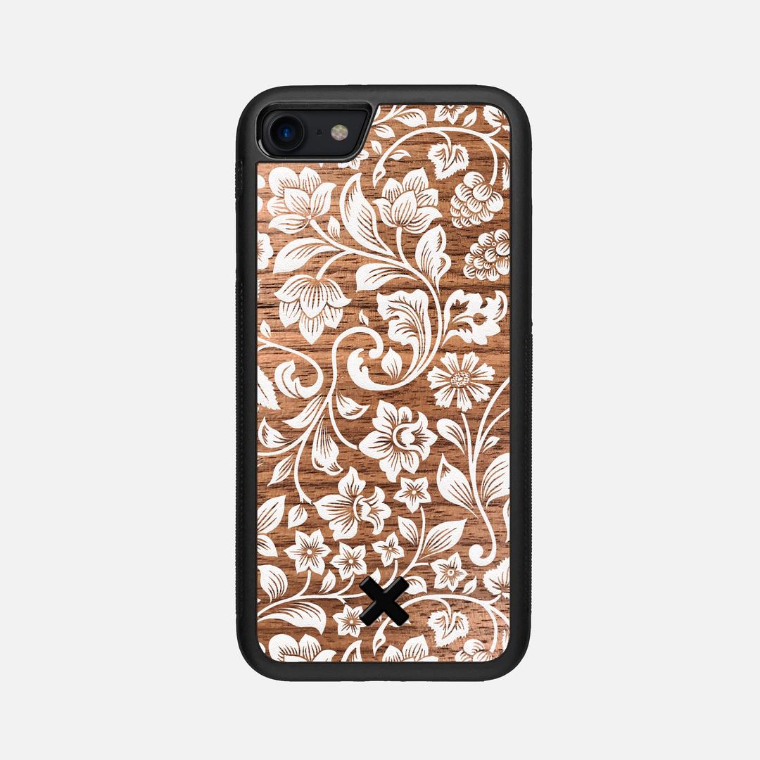 Blossom Case for the Apple iPhone 8 featuring a UV Printed Walnut Wood backer with the Keyway X Mark#Phone Model_iPhone 8