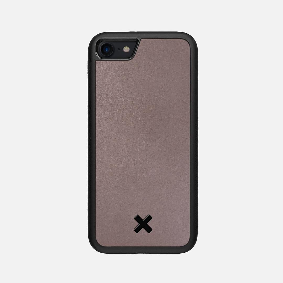 Slate Leather Case for the Apple iPhone 8 featuring a Genuine Leather backer with the Keyway X Mark#Phone Model_iPhone 8