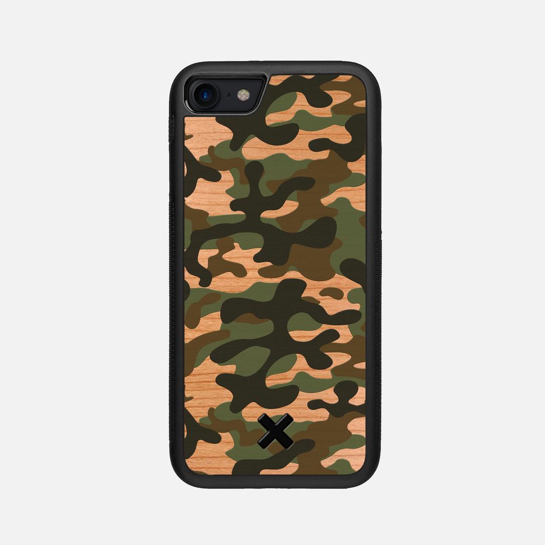 Trooper Case for the Apple iPhone 8 featuring a UV Printed and Cherry Wood backer with the Keyway X Mark#Phone Model_iPhone 8