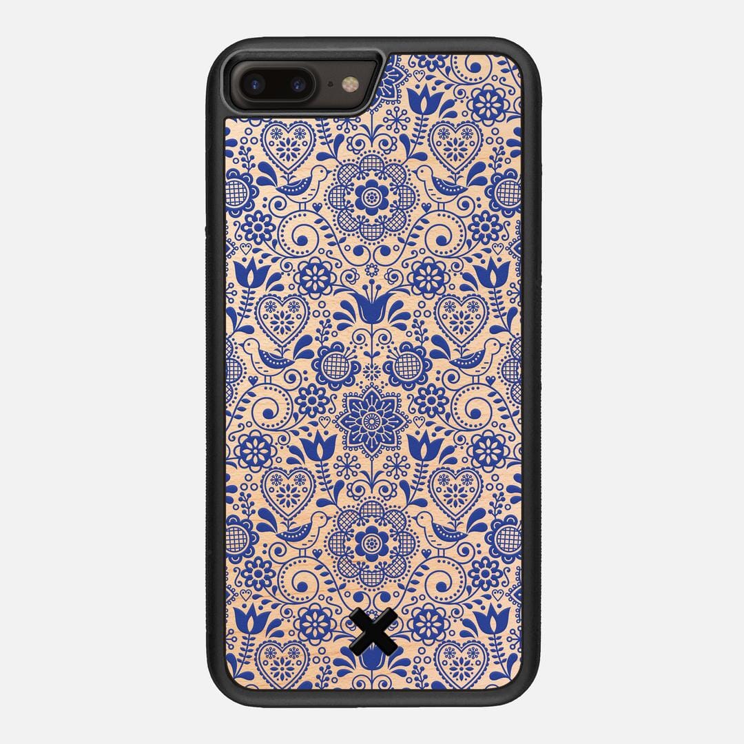 Bloom Case for the Apple iPhone 8 Plus featuring a UV Printed Maple Wood backer with the Keyway X Mark#Phone Model_iPhone 8 Plus